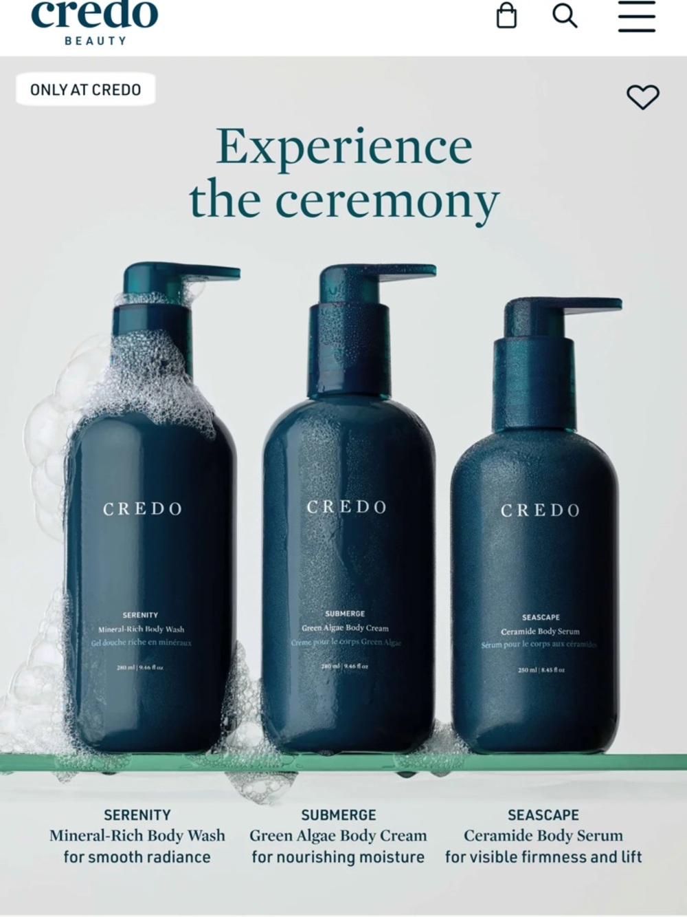 Submerge Body cream - green algae body cream